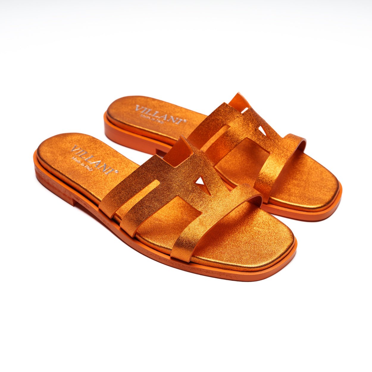 Sandali da Donna in pelle - ARANCIONE - VILLANI - VillaniNapoli