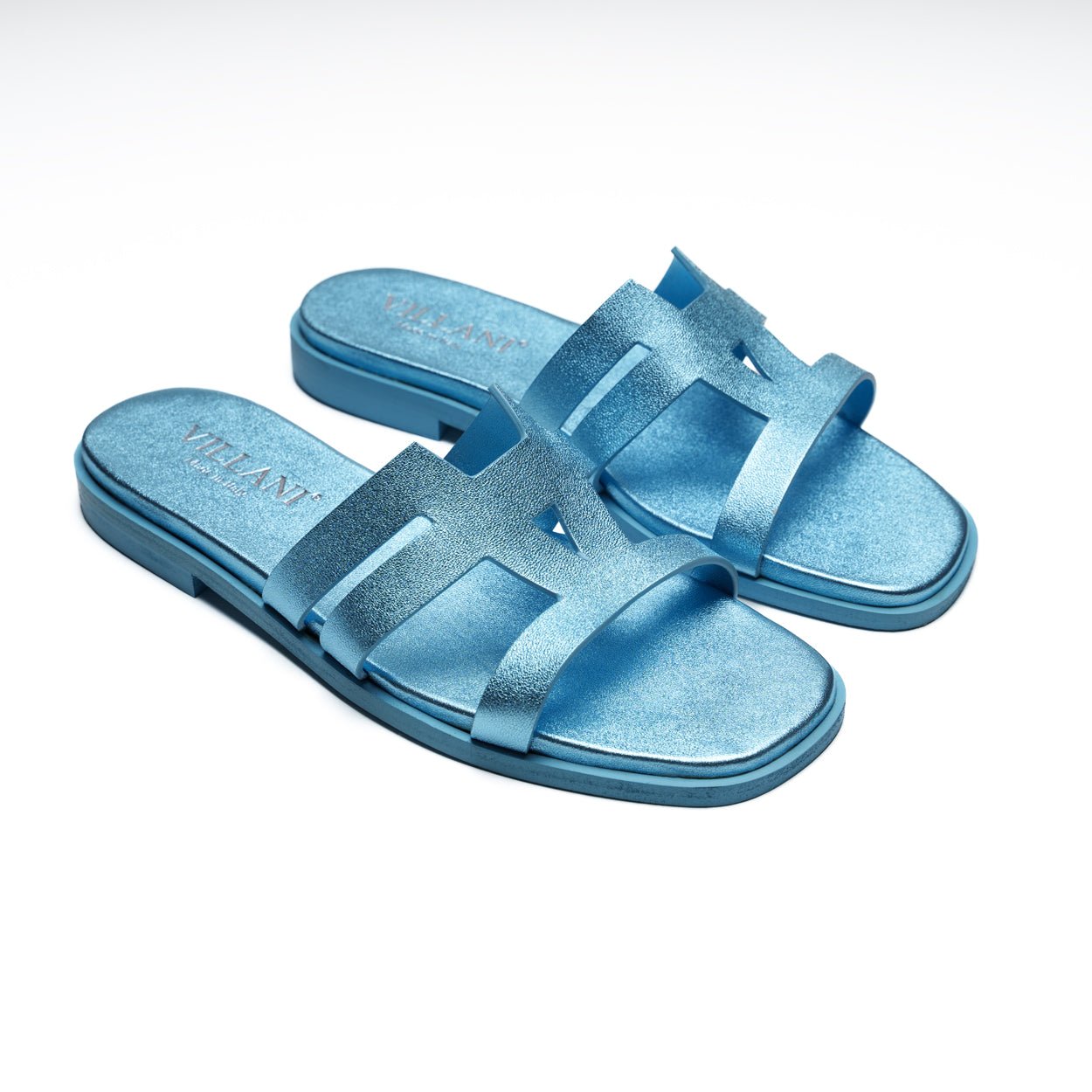 Sandali da Donna in pelle - CELESTE - VILLANI - VillaniNapoli