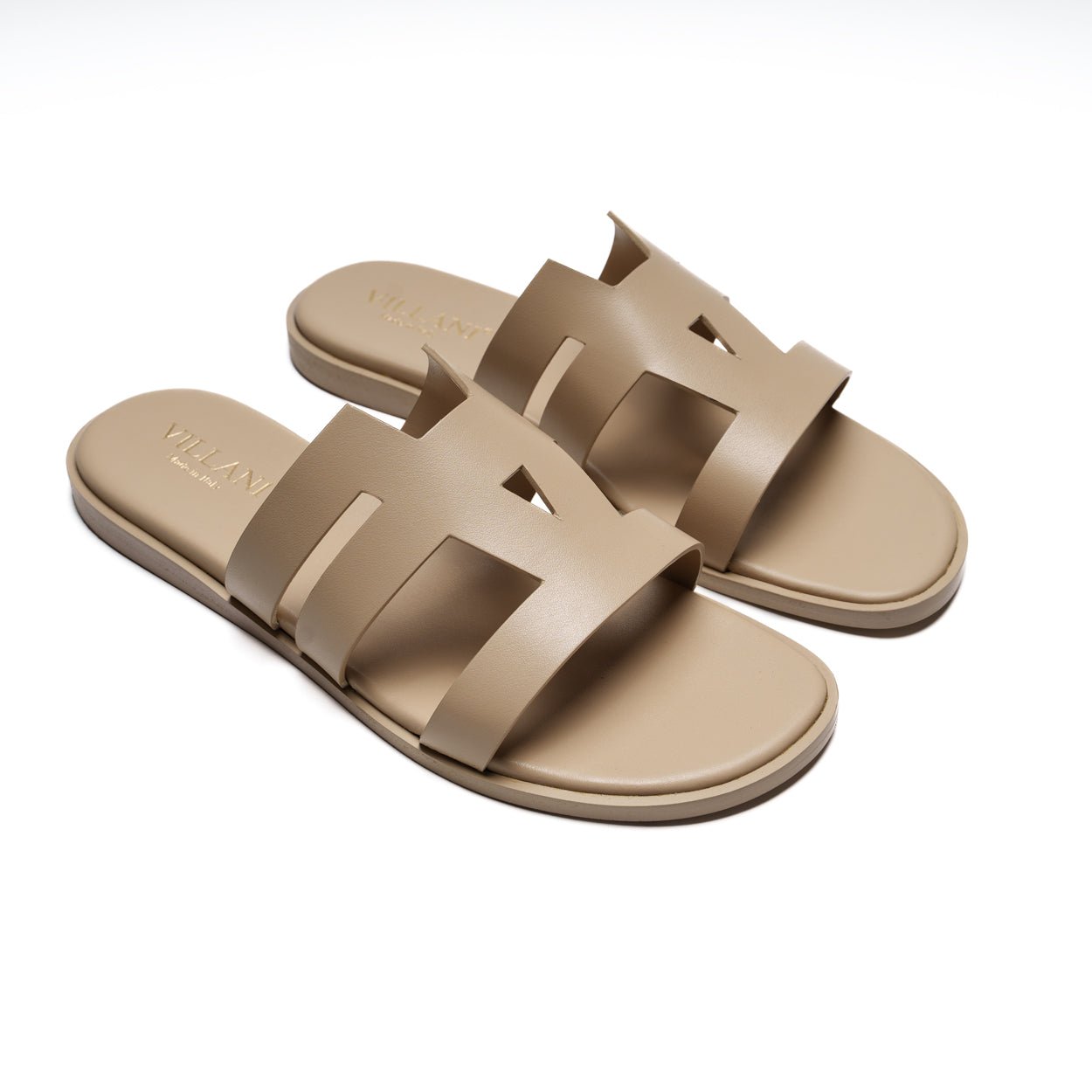 Sandali da Uomo in pelle - BEIGE - VILLANI - VillaniNapoli