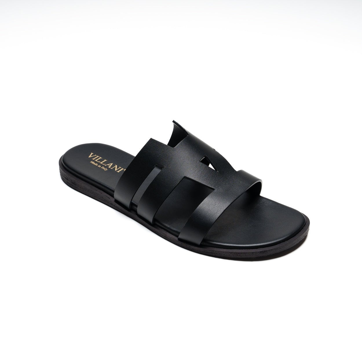 Sandali da Uomo in pelle - NERO - VILLANI - VillaniNapoli